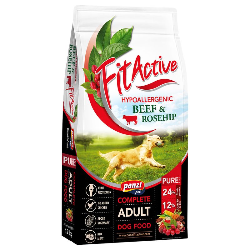 FitActive Pure Hypoallergenic bœuf, cynorrhodon