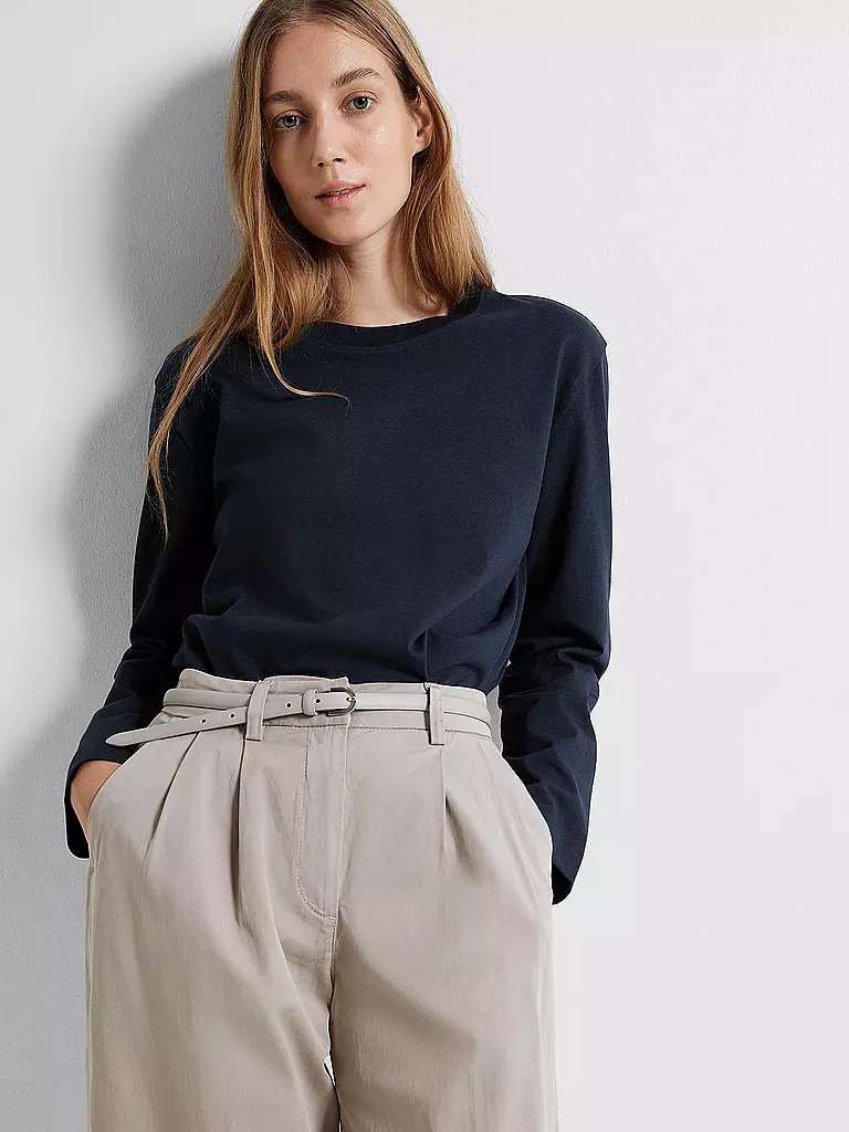 SELECTED FEMME Langarmshirt SLFESSENTIAL dunkelblau