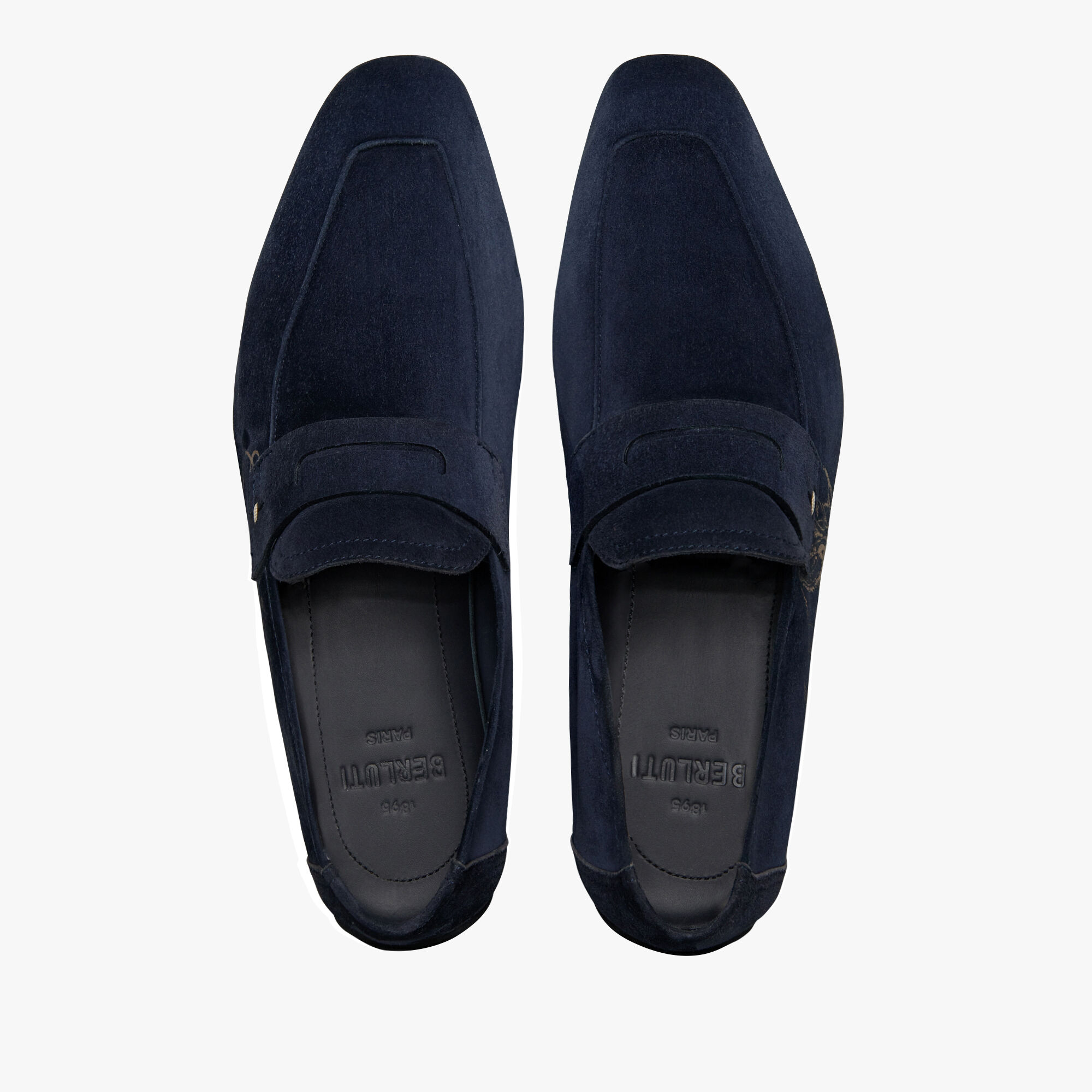 Mocassin Lorenzo Drive En Cuir Camoscio Scritto