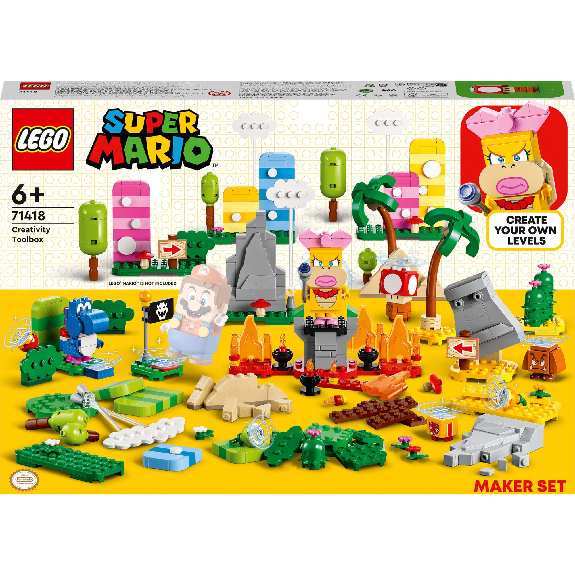 LEGO Konstruktionsspielzeug Super Mario Kreativbox – Leveldesigner-Set