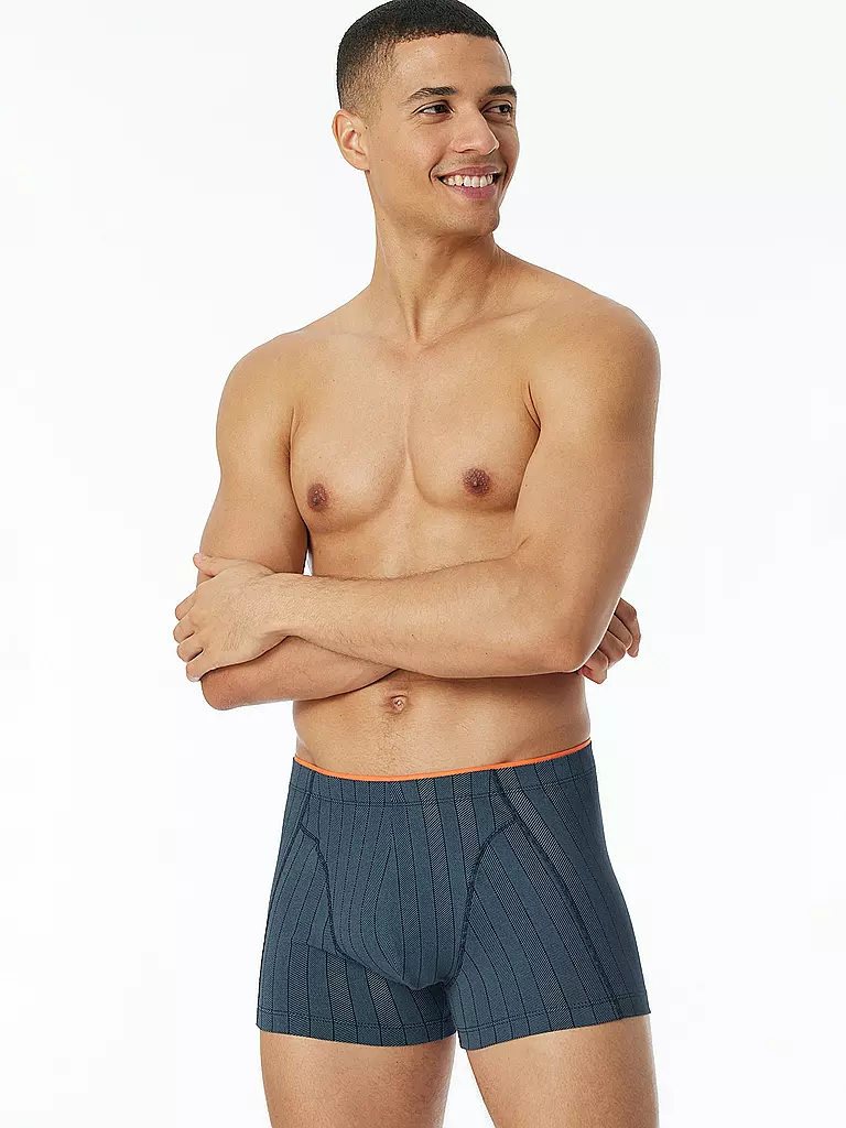 SCHIESSER Pants blaugrau blau