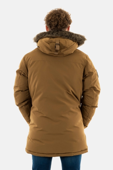 Blousons et vestes superdry everest 9kp kangaroo brown
