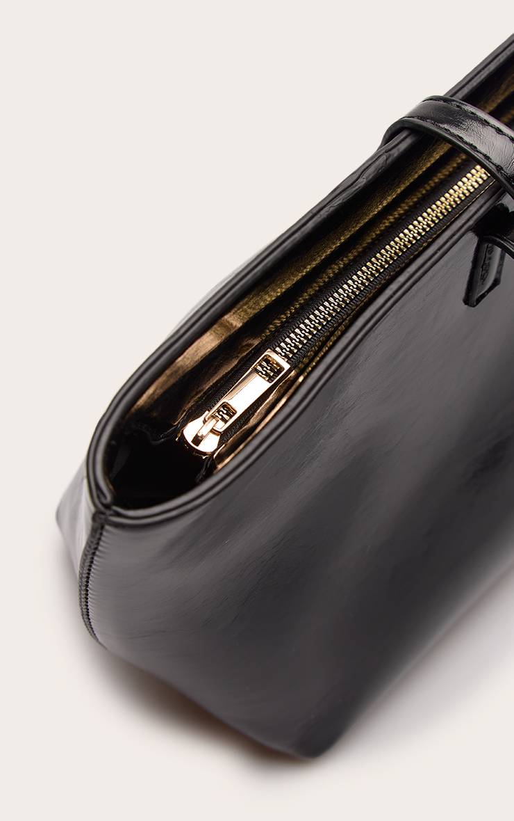 Noir Sac À Main Surdimensionné En Synthétiquecuir