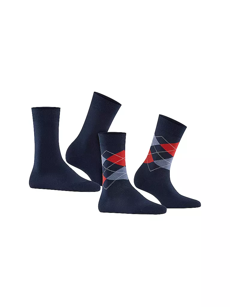 BURLINGTON Damen Socken EVERYDAY 2-er Pkg 36-41 marine blau