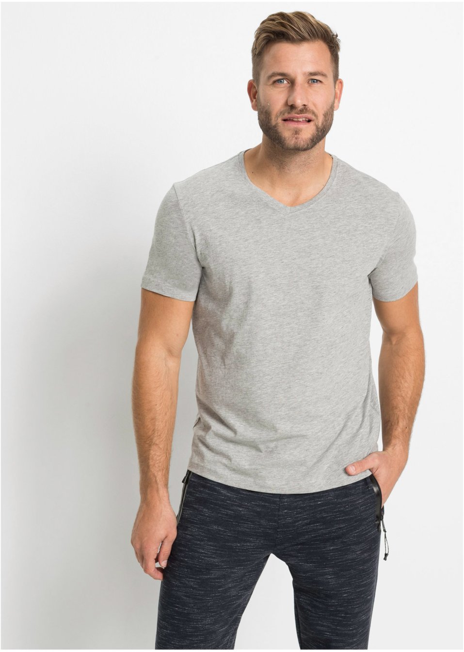 Lot de 3 T-shirts col V