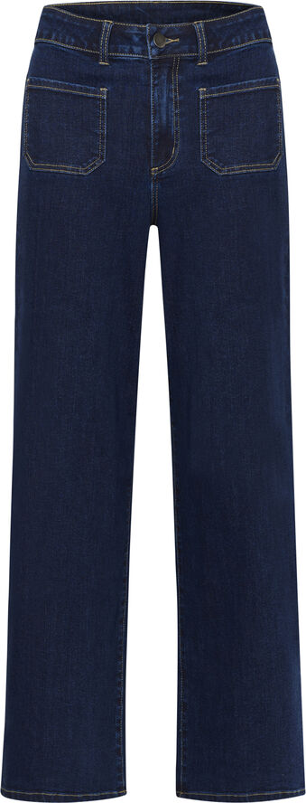Kaffe KAkarla HW Wide Jeans Dark unwashed blue