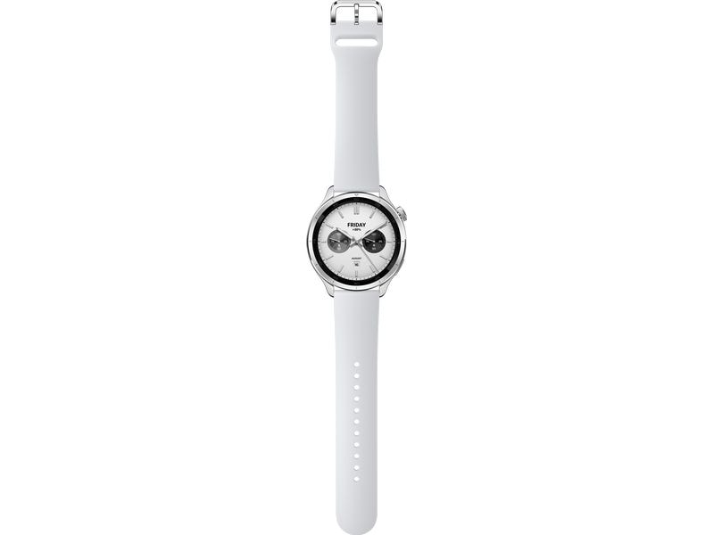 Xiaomi Smartwatch S4 Silber Smartwatch mit drehbarer Krone und AMOLED-Display