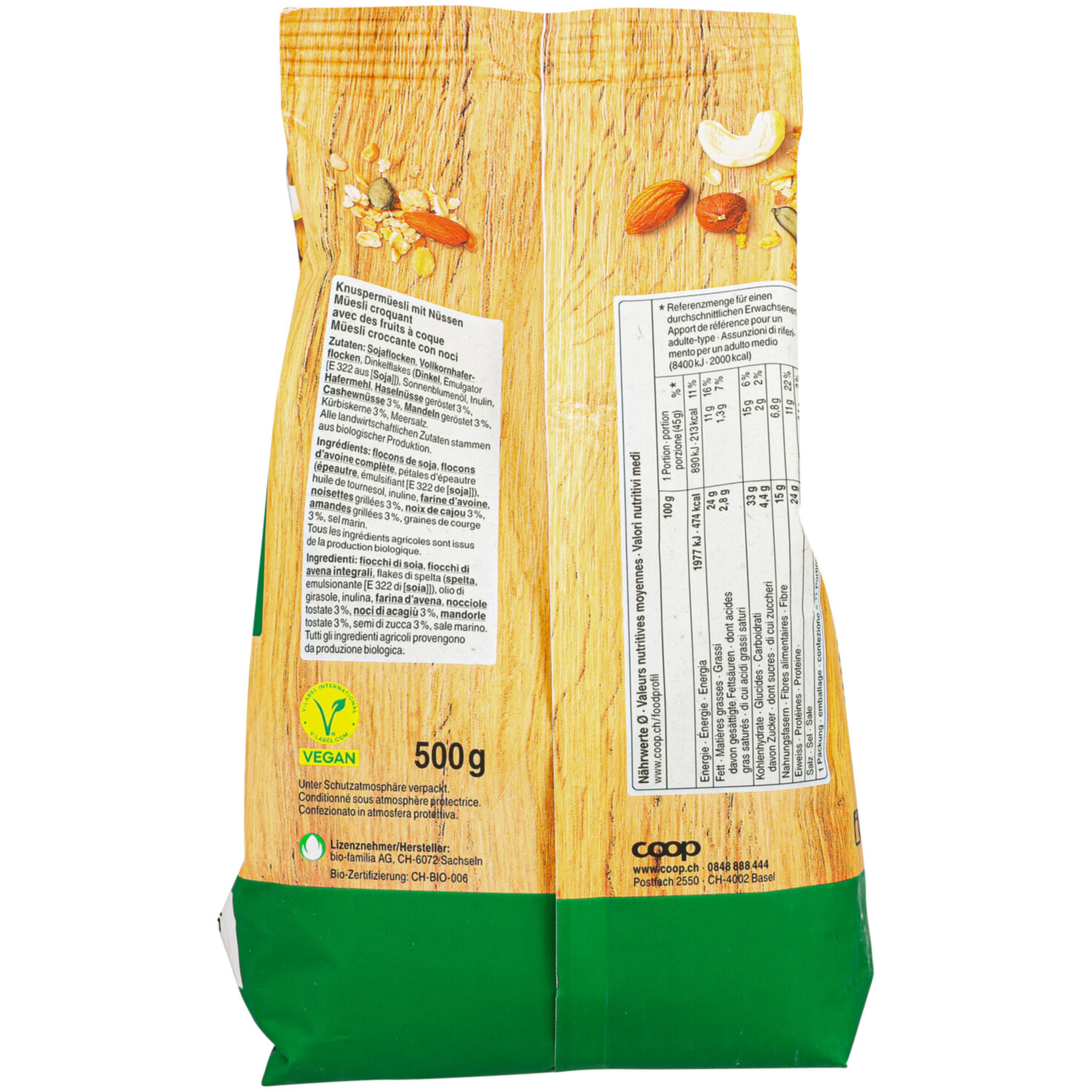 Naturaplan Bio Protein Crunchy Nuts 500G