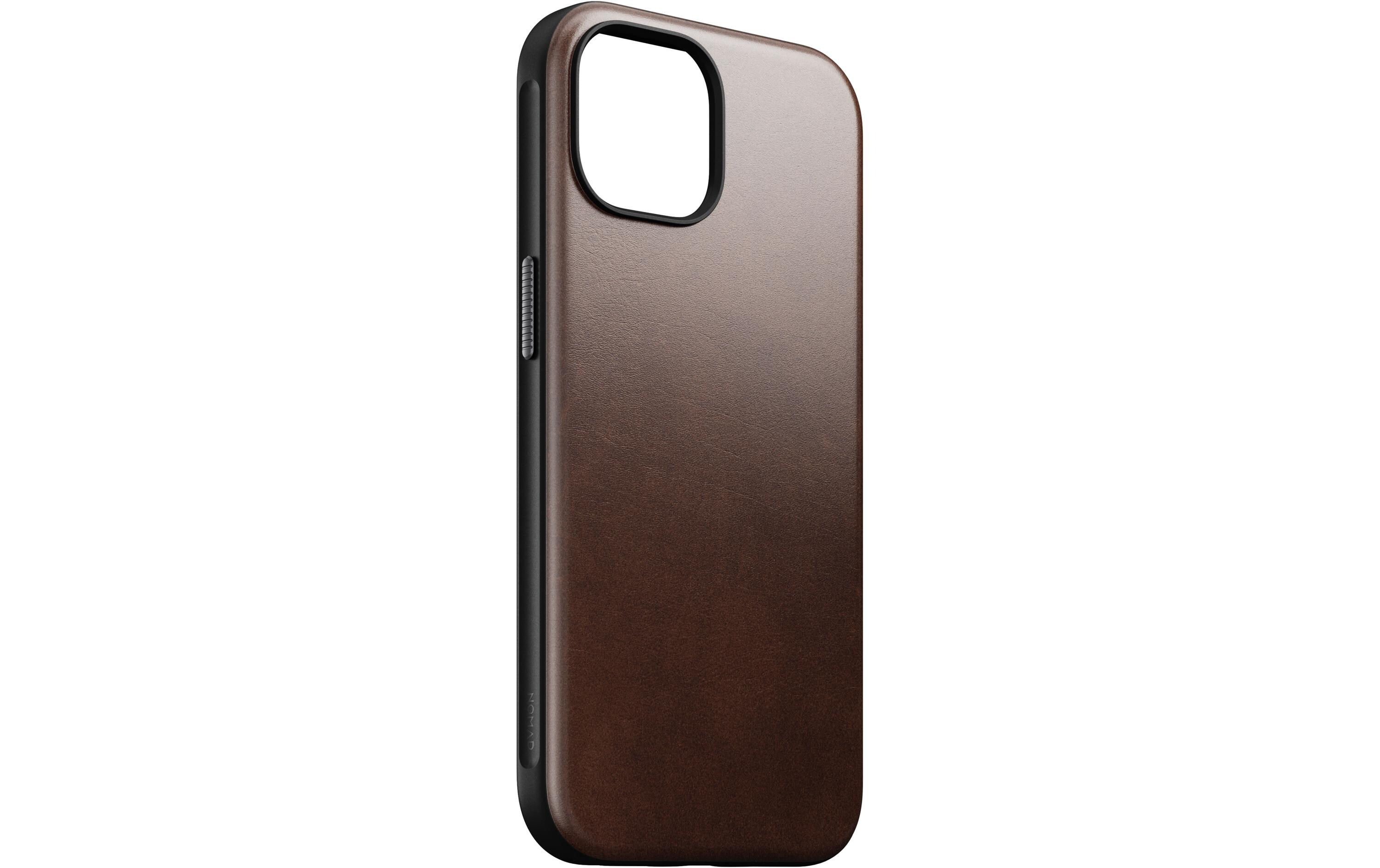Back Cover Modern Leather Horween iPhone 15 SchwarzModerne Schutzhülle aus Horween Leder für das Apple iPhone 15