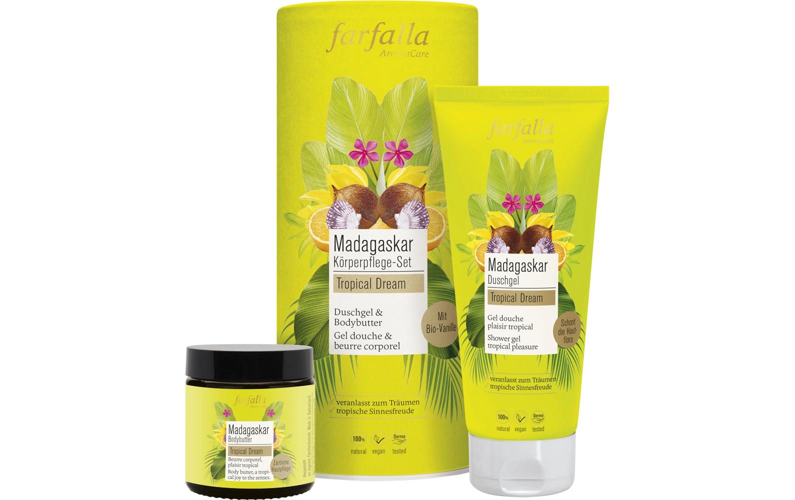 Geschenkset Madagaskar Körperpflege 2-tlg.Pflegeset mit exotischem Duft für Wohlbefinden