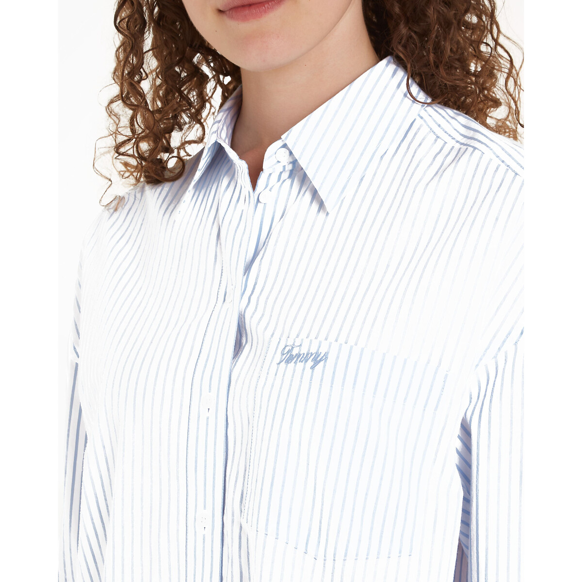TOMMY JEANS<br>Camisa com listras finas