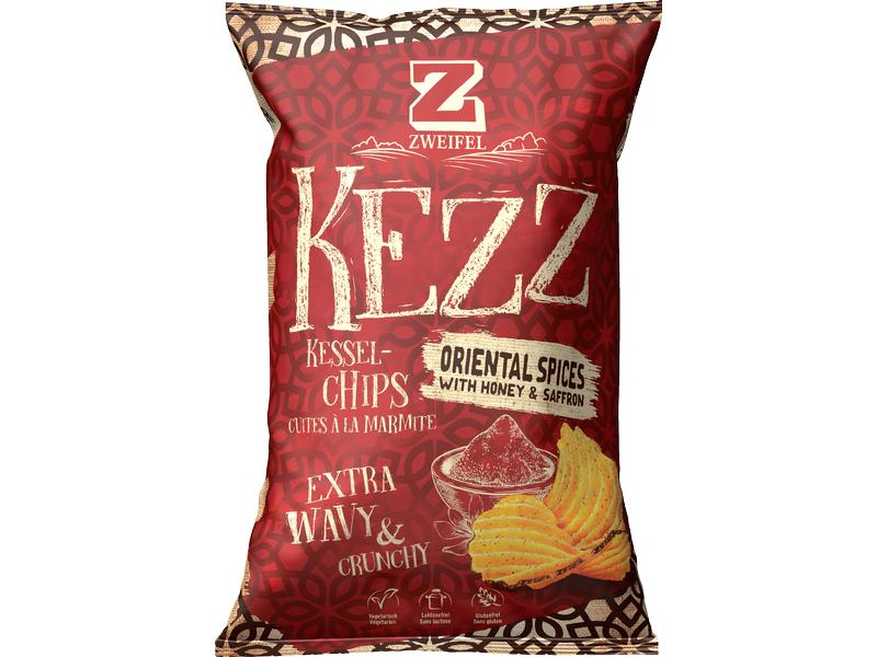 Zweifel Chips KEZZ Oriental Spices 110 g Knusprige Kessel-Chips mit orientalischen Gewürzen