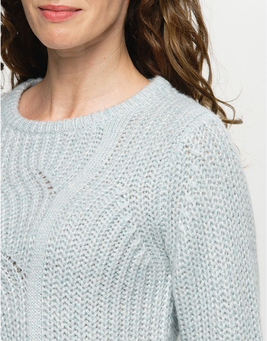 Pull bleu douillet