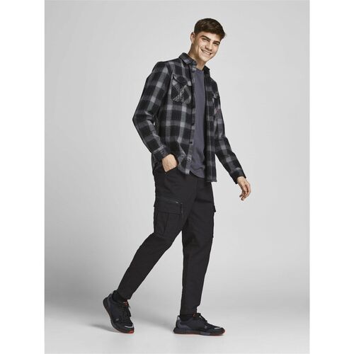 Jack & Jones - 12194240 JPSTACE JJDEX TAPERED-BLACK Negro