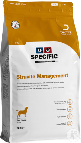Specific CCD Struvite Management Chiens Adultes Calculs Urinaires De Struvite 12kg