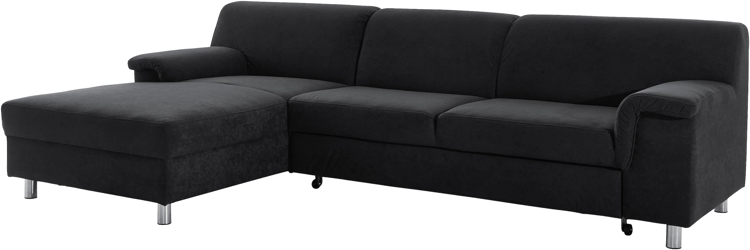 INOSIGN Ecksofa »Jamie, modern und elegant, Fusshöhe 9cm, L-Form,« wahlweise mit Bettfunktion