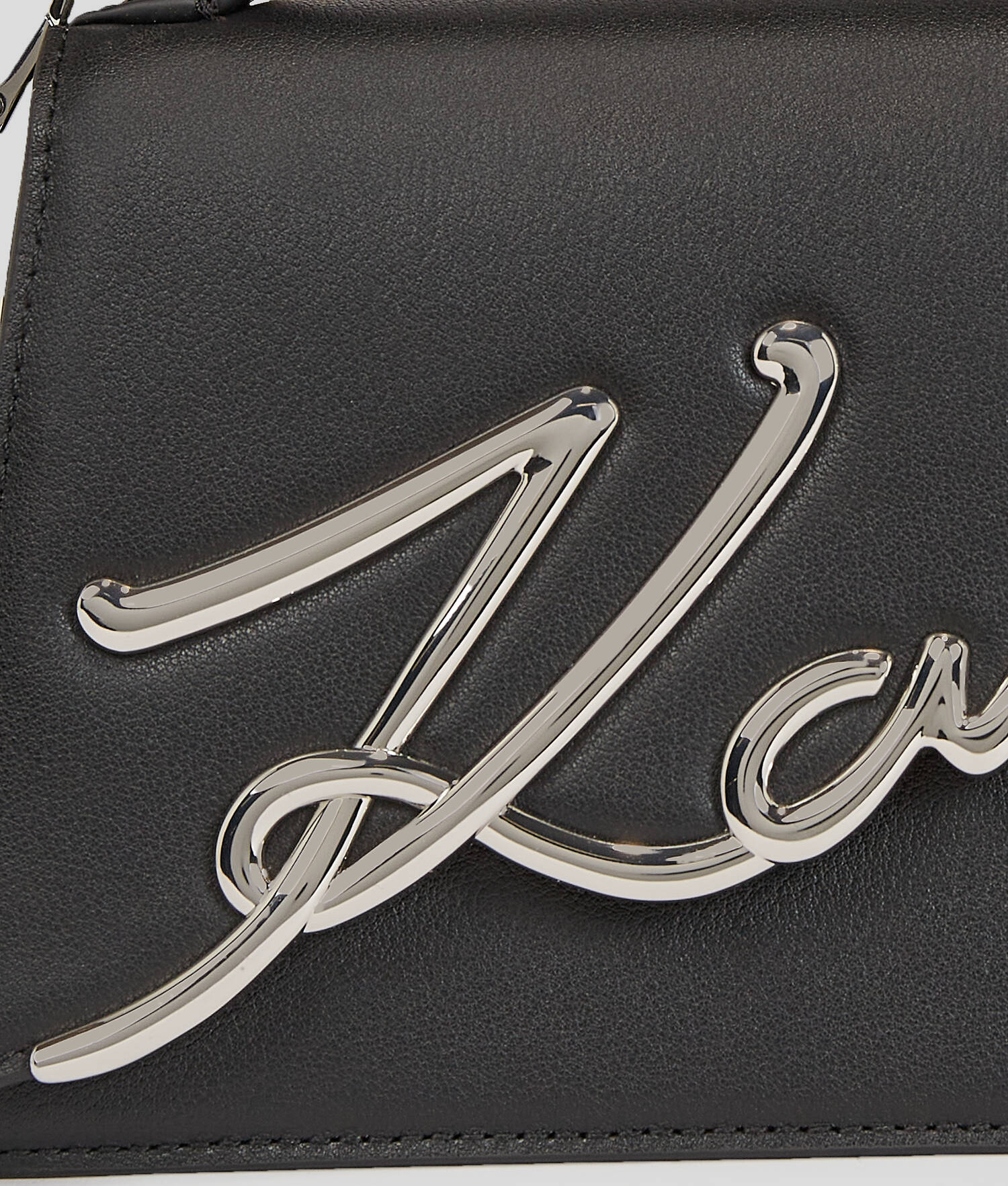 PETIT SAC BANDOULIÈRE K/SIGNATURE - Noir/Nickel