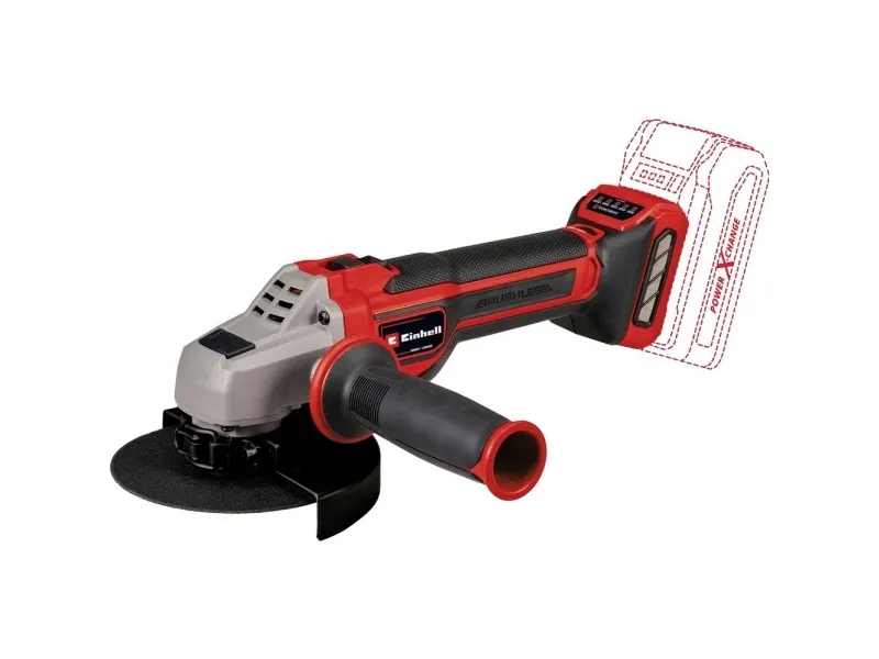 Einhell TP-AG 18/125 CE Q Li - Solo, 10500 rpm, 12,5 cm, Batteri, 1,7 kg, Børsteløs motor - SOLO