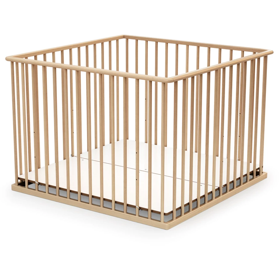 WEBABY Laufgitter 100 x 100 cm  Buche lackiert