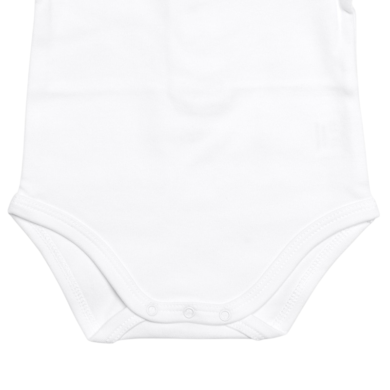 Langarmbody weiss mit Kragen