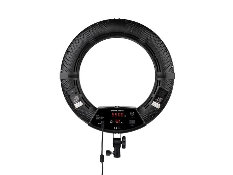 Dörr Dauerlicht SL-480 LED Ringleuchte für Foto- und Videoaufnahmen