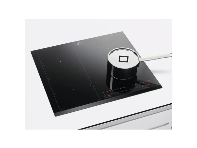 Electrolux EIV654 - Induktions kogeplade - 4 plader - Niche - bredde: 56 cm - dybde: 49 cm - med kantet front - sort