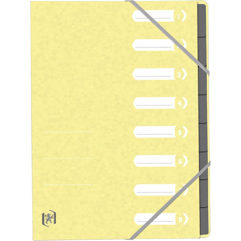 Trieur standard Oxford A4 8 positions couverture carte