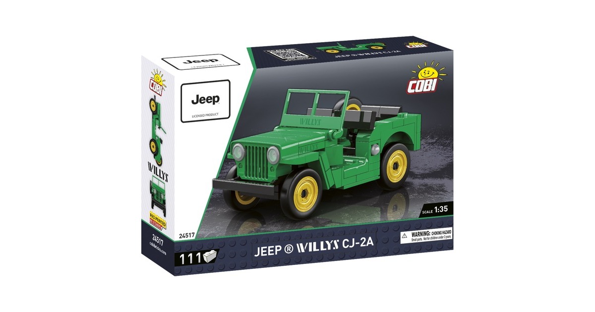COBIJeep Willys CJ-2A Constructiespeelgoed  (Schaal 1:35)