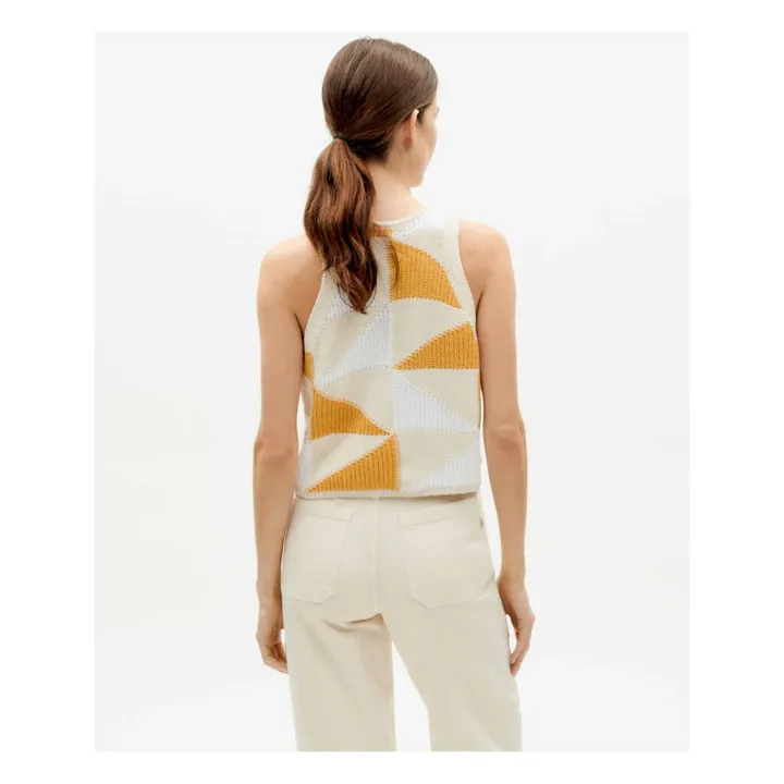 Thinking Mu Gilet Sans Manches Robbie | Ecru