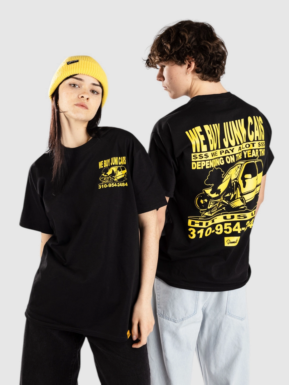 Donut Junk Cars T-Shirt black