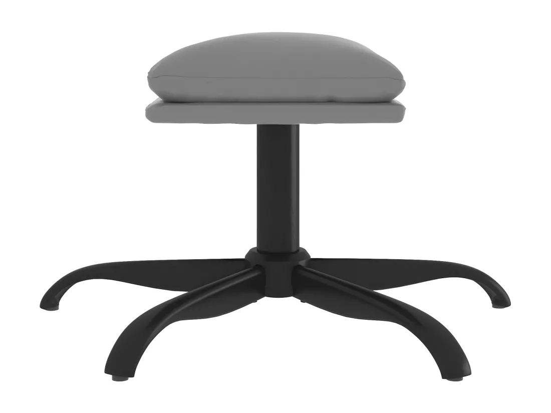 Repose-pied Gris anthracite 60x60x36 cm Similicuir