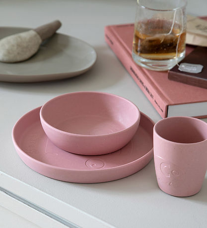 Sebra Tallerkener - Bioplast - 2-pak - MUMS - Blåssom Pink