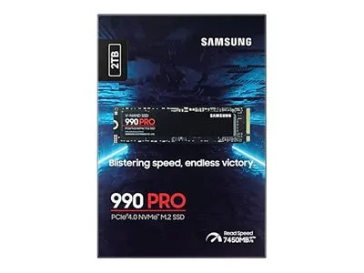 Samsung 990 PRO MZ-V9P2T0BW - SSD - krypteret - 2 TB - intern - M.2 2280 - PCIe 4.0 x4 (NVMe) - 256-bit AES - TCG Opal Encryption 2.0