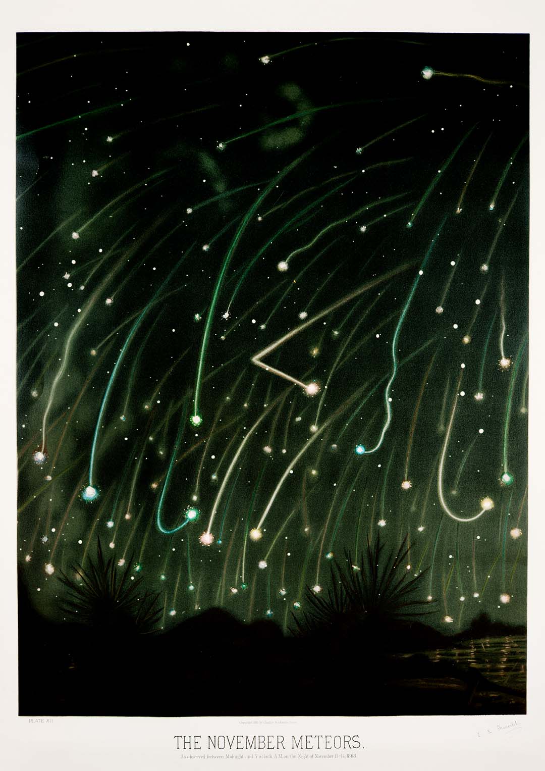 November-Meteore von Trouvelot