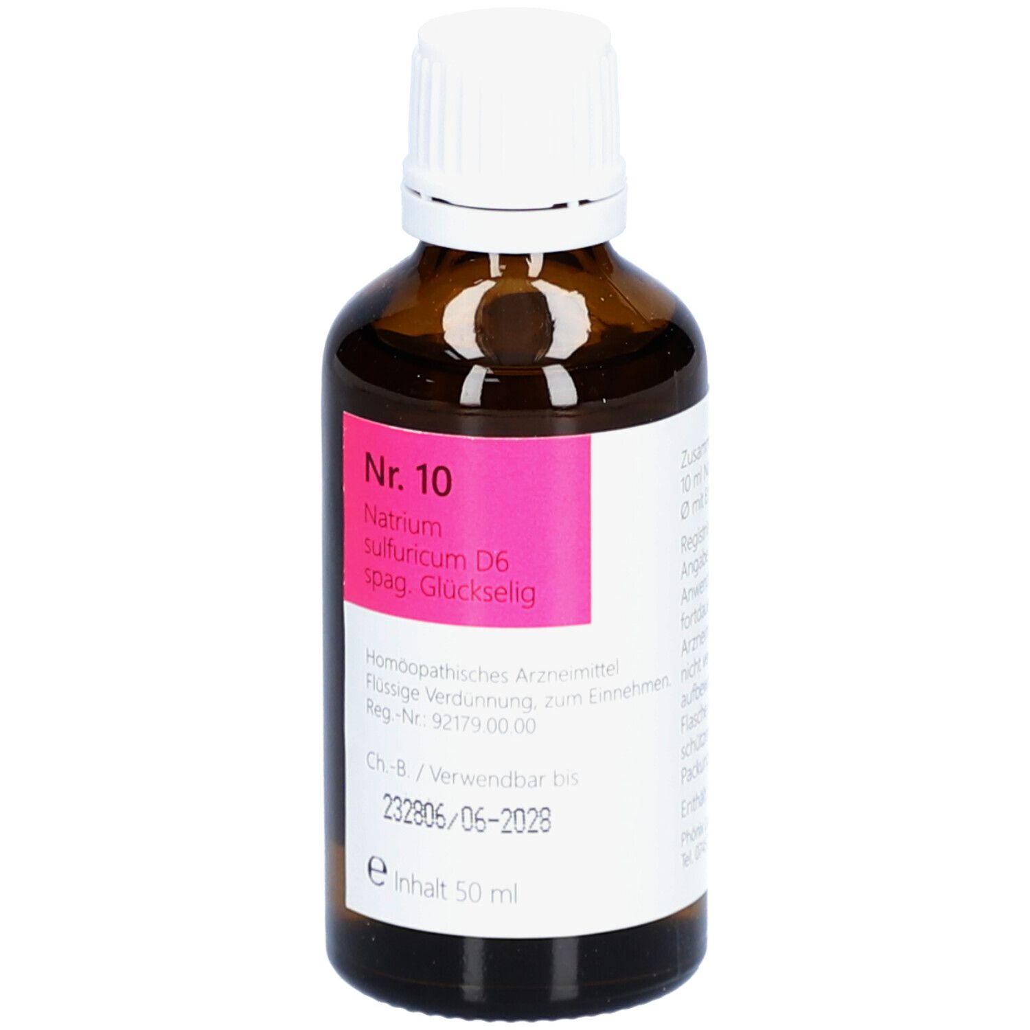 NR.10 Natrium sulfuricum D 6 spag.Glückselig