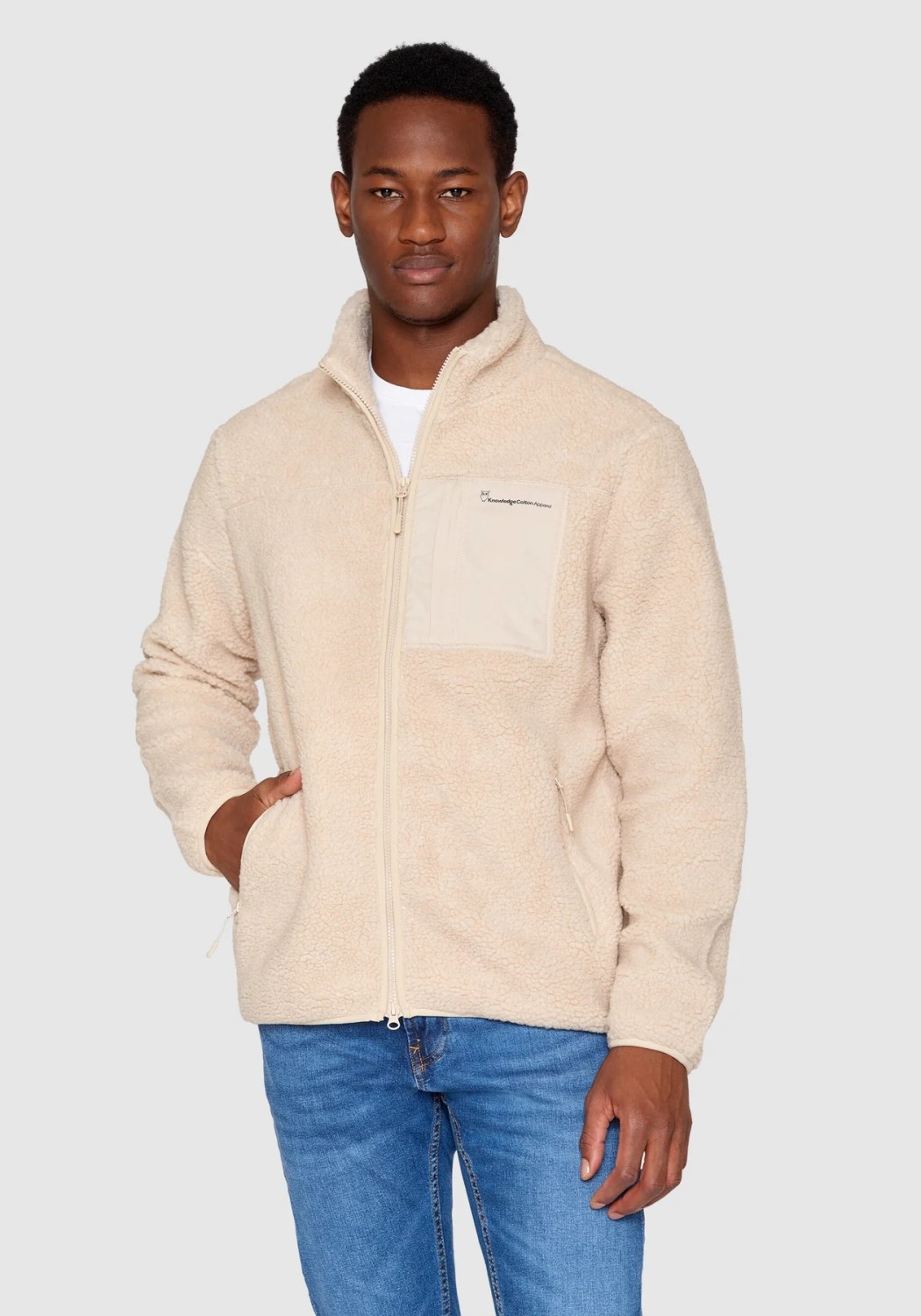 Knowledge Cotton Apparel Fleecejacke Teddy Zip Sweat Item Colour