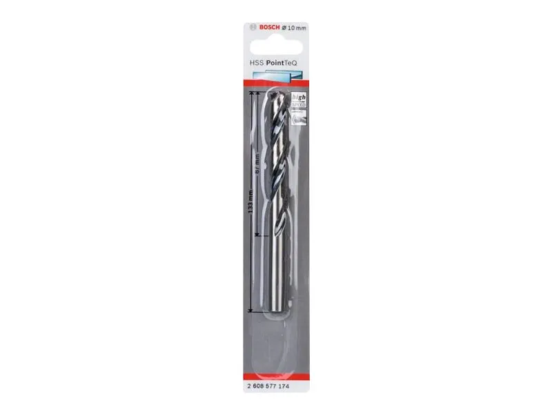 Bosch PointTeQ - Borebit - for metal - twist-bit - 10 mm - længde: 133 mm