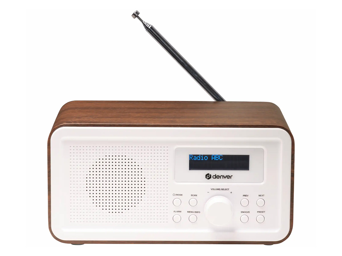 Denver DAB30 DAB+/FM Radio - Darkwood