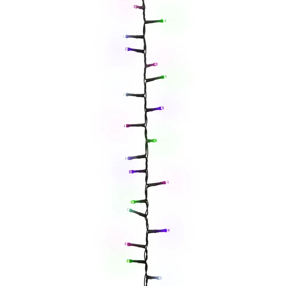 vidaXL - Led-slinger - Pastel multicolour and dark green - 45 m