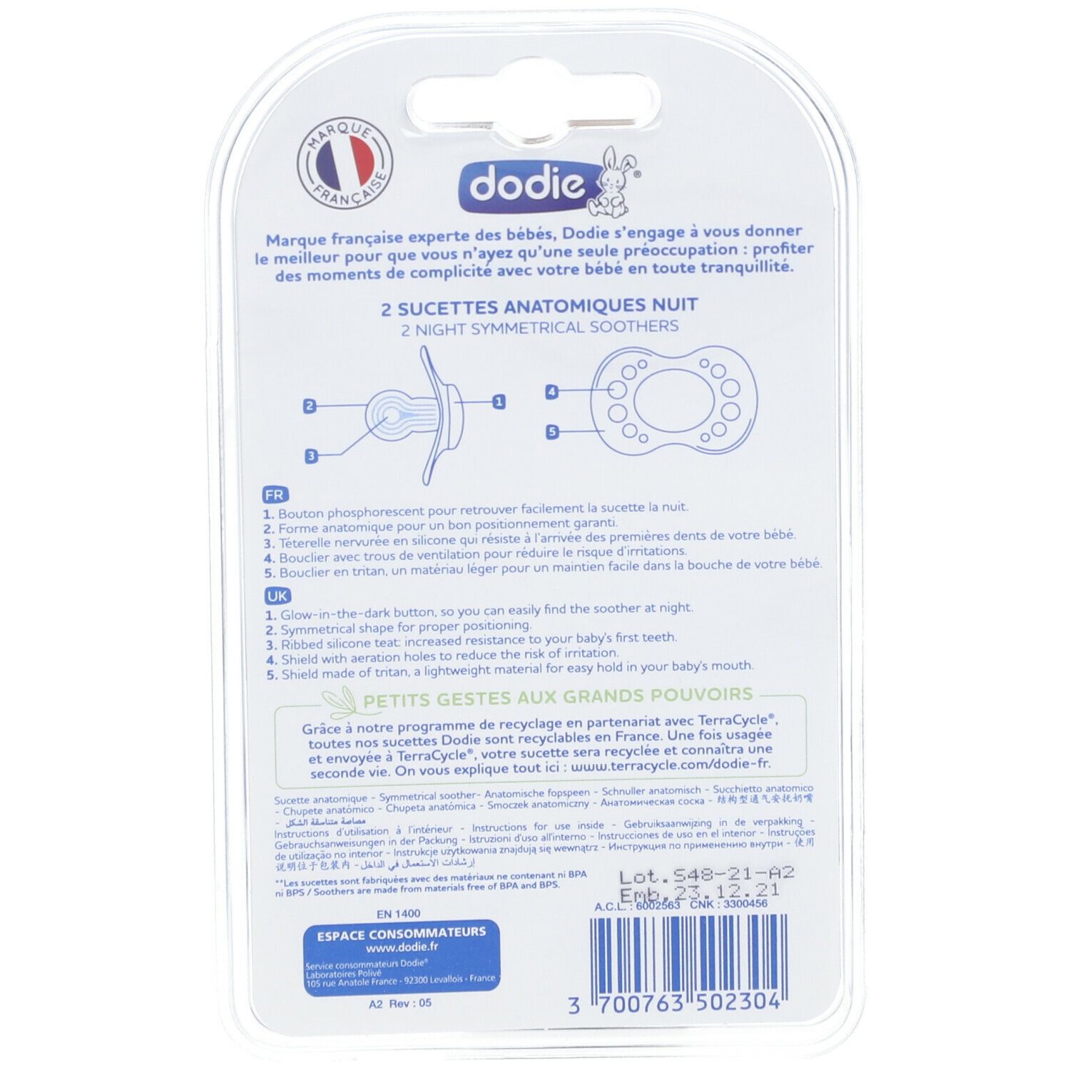 dodie® Schnuller Duo 18+ Monate