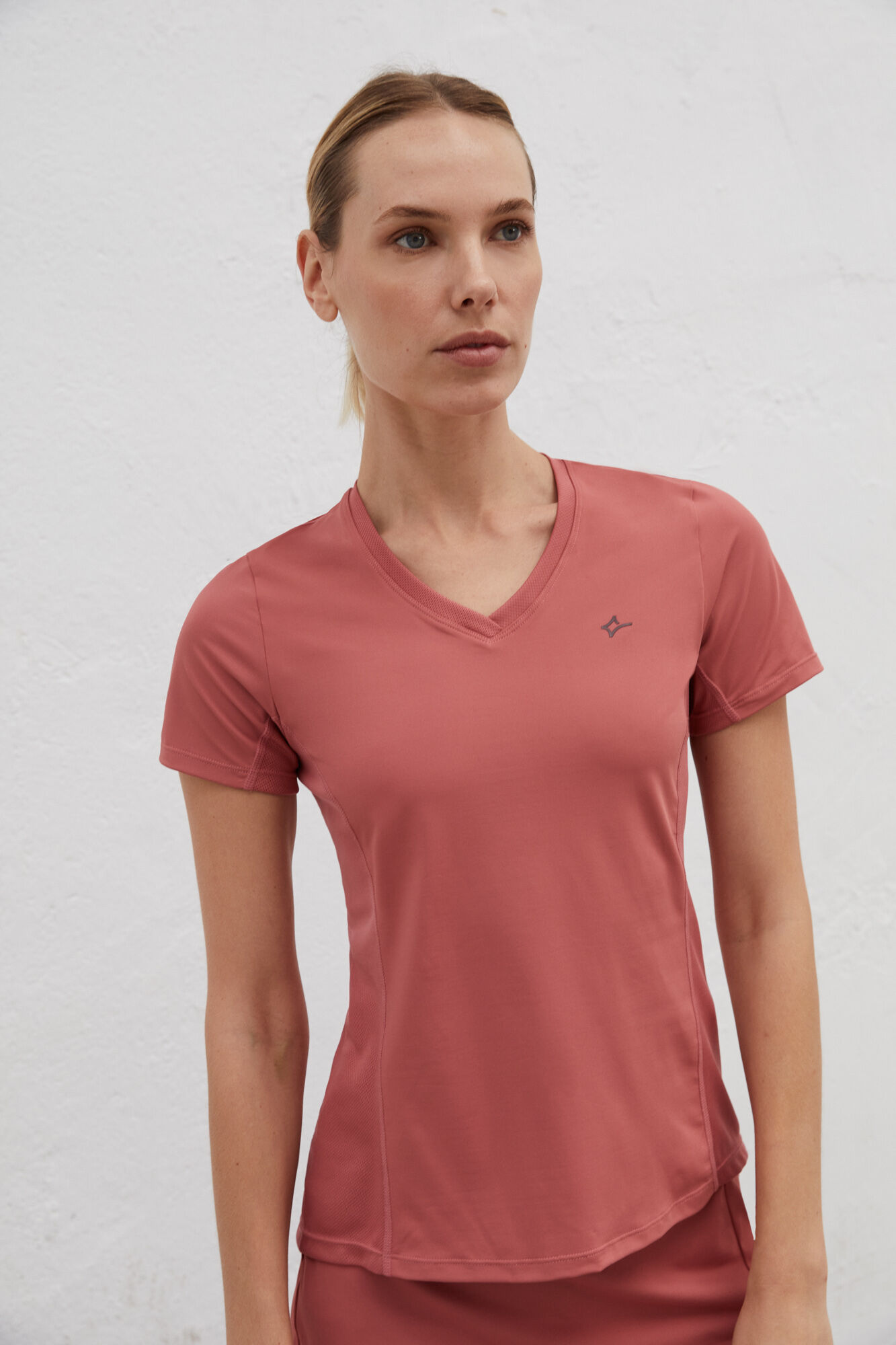 Camiseta rosa respirável - rosa