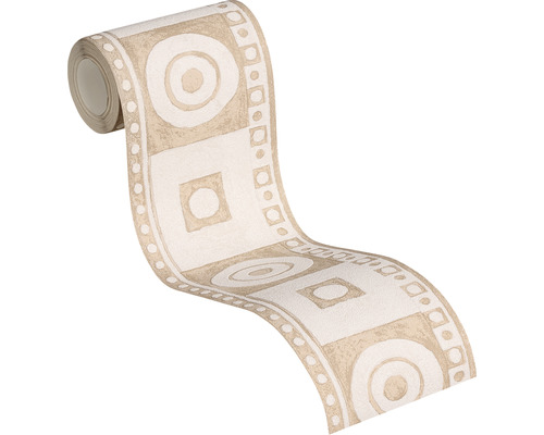 Rand 5435-78 Alleen randen Cirkels goud 5 m x 13 cm