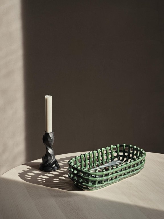 Ferm Living Ceramic basket opbergmand oval Cashmere