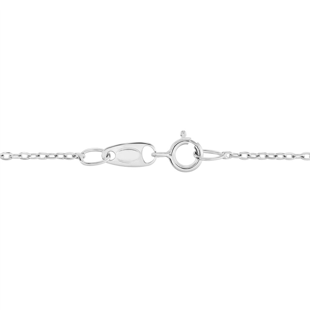 Chaîne Igoa Maille Forçat Diamantee Or Blanc