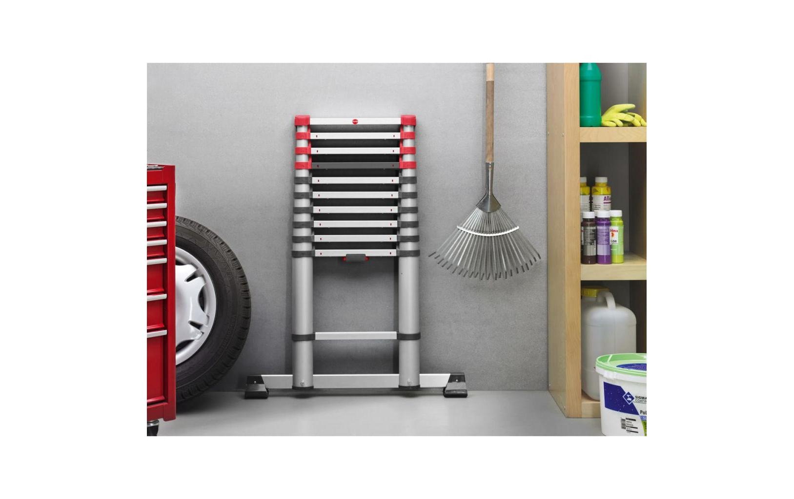 Hailo Anlegeleiter »T80 Flexline 320 11 Stufen« Aluminium Sicherheits-Teleskopleiter