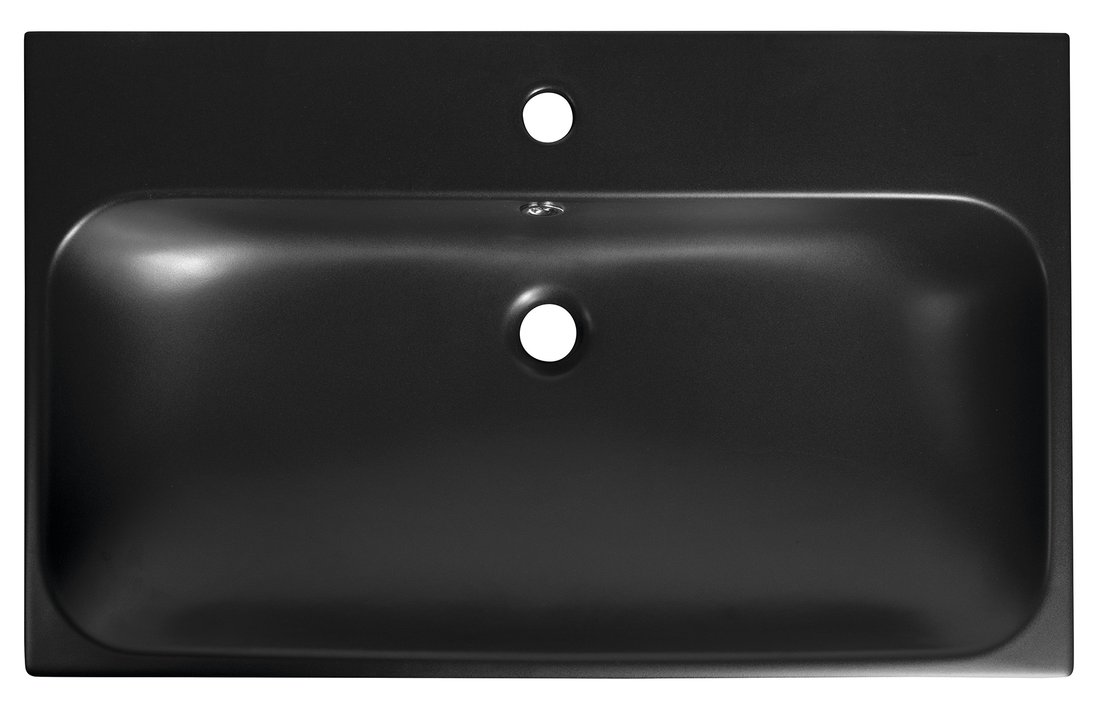 Sapho Toridi keramische wastafel 76x46,5cm zwart mat