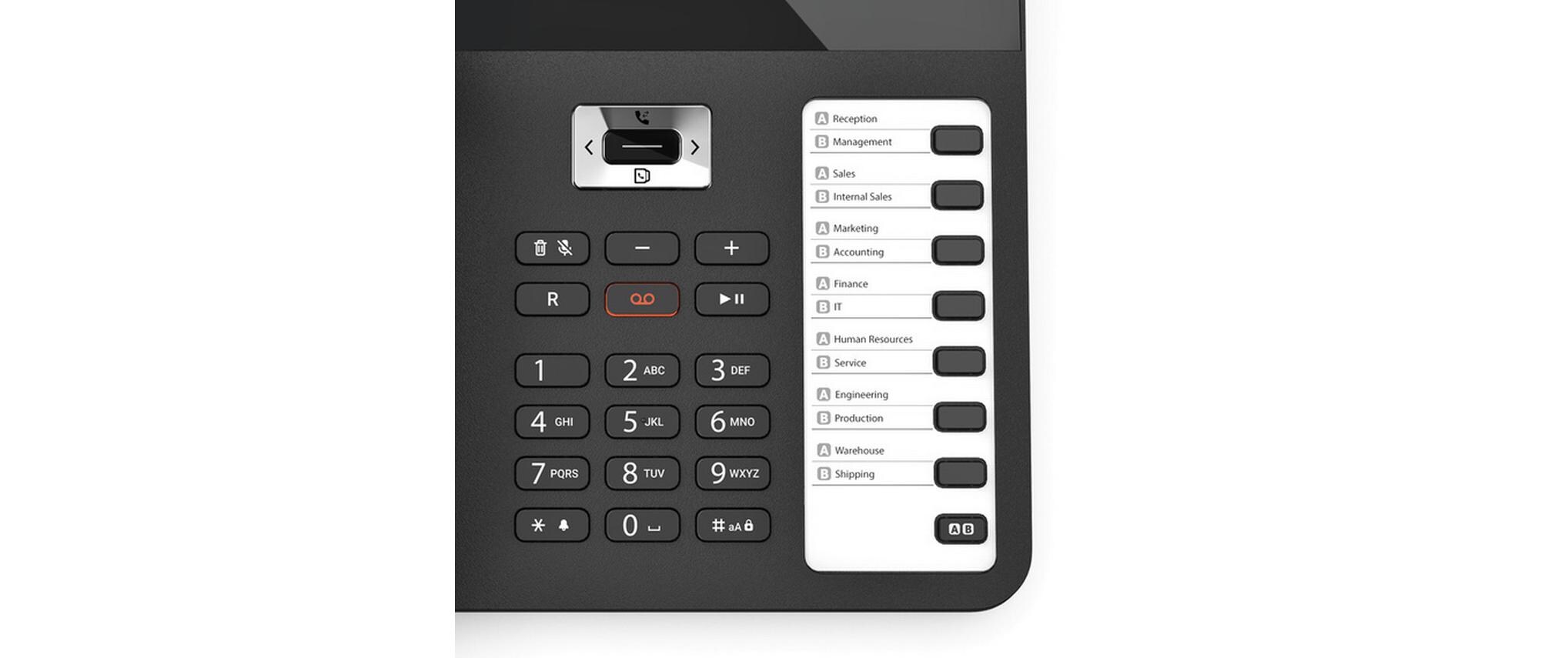 Tischtelefon DESK 800A SchwarzDas Wand- und Tischtelefon für komfortable Telefonie mit Anrufbeantworter