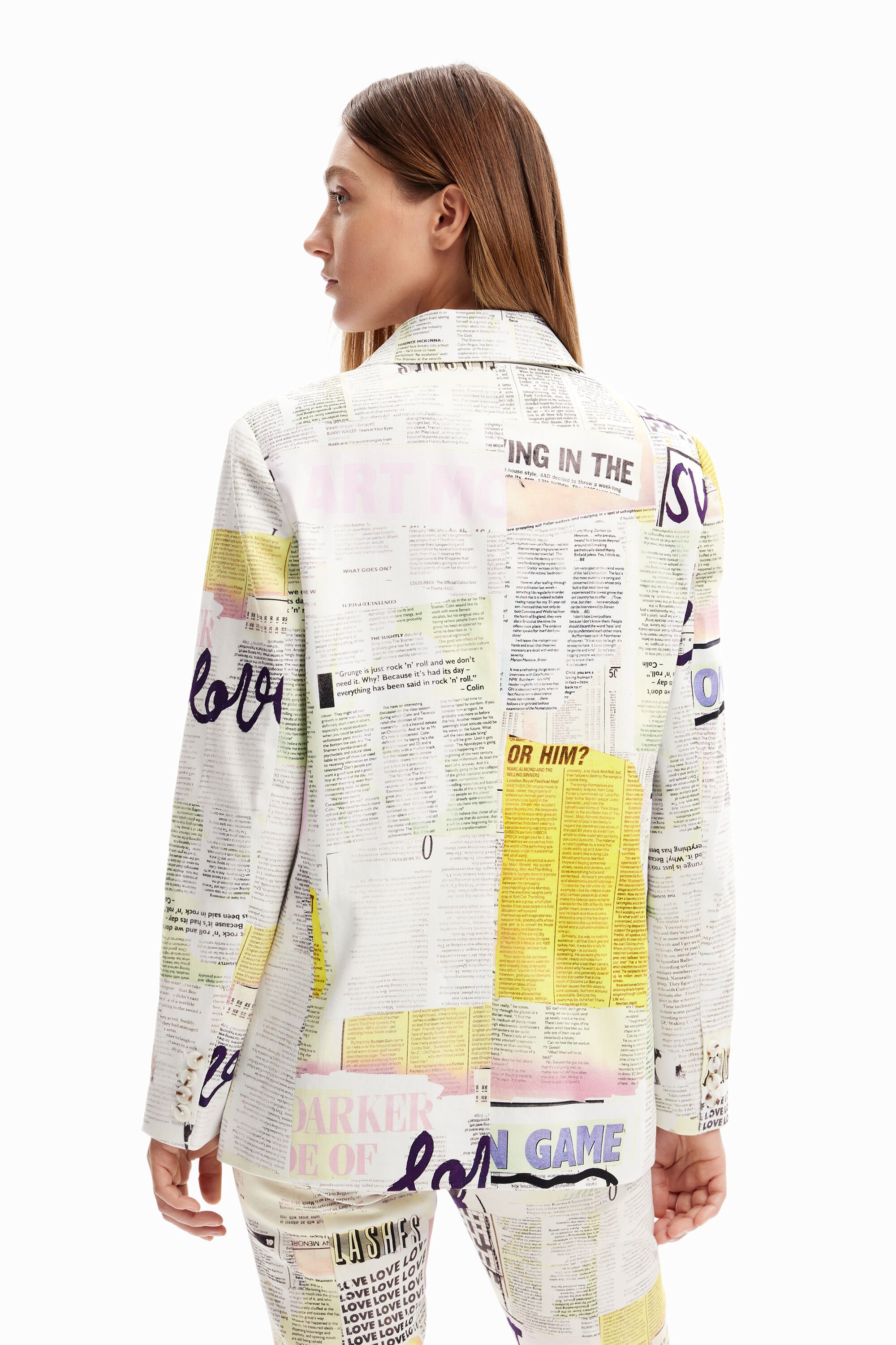Blazer collage journal