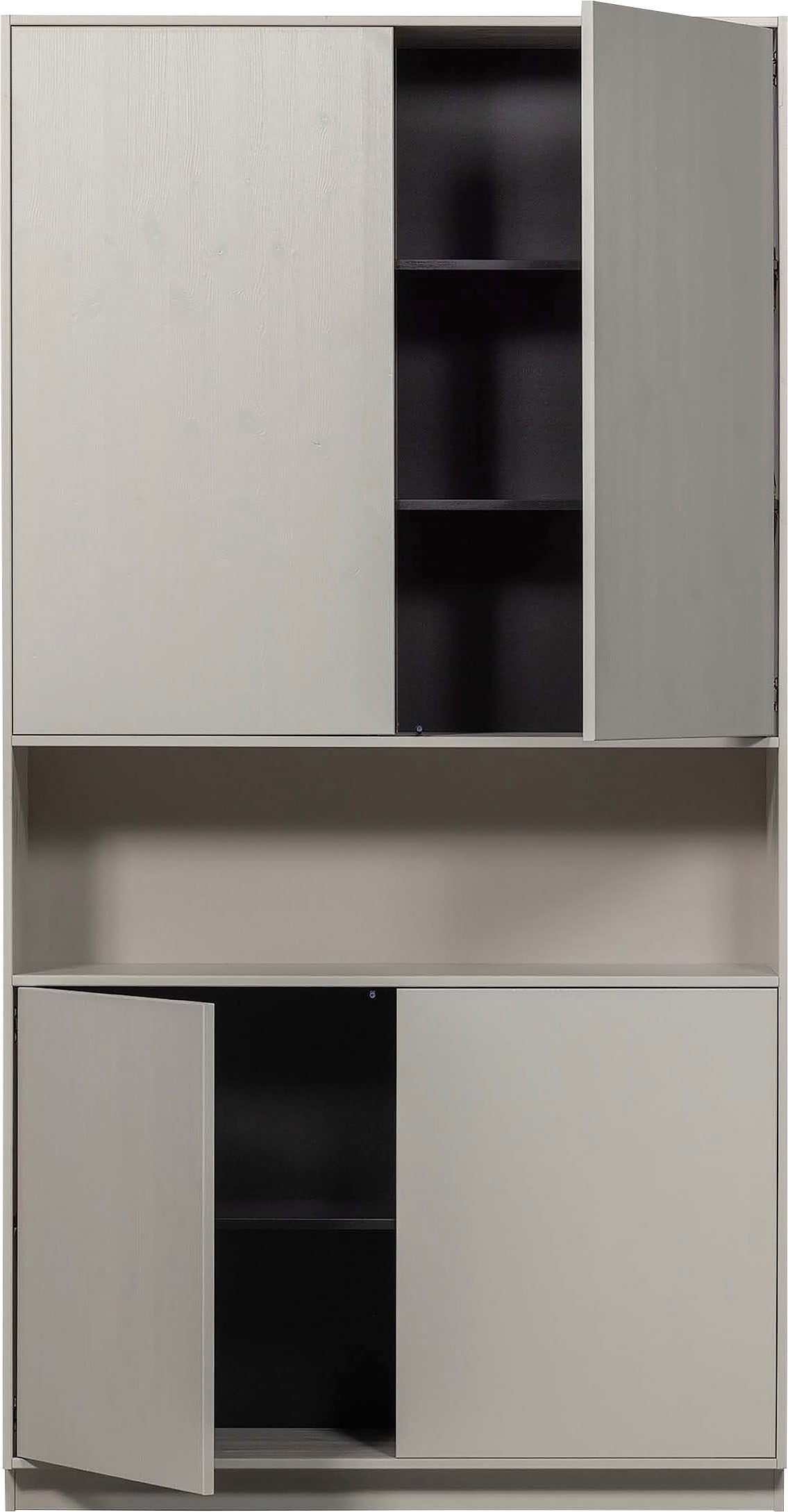 WOOOD Buffet »Finca« mit Push-to-Open-System, Höhe 210 cm x Breite 110 cm
