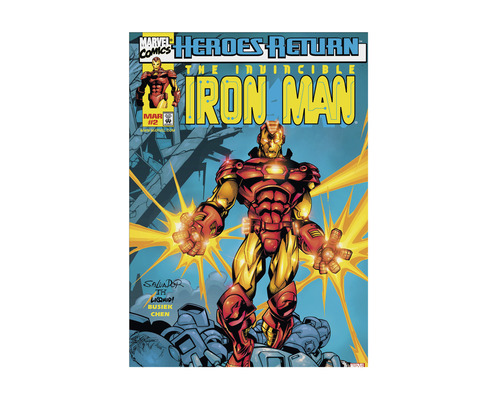 Canvas schilderij De onoverwinnelijke Iron Man 50x70 cm